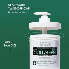 Advanced Clinicals - Spa Size Collagen Skin Rescue Cream (Original)